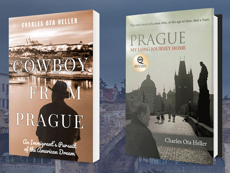 A photo of two books.