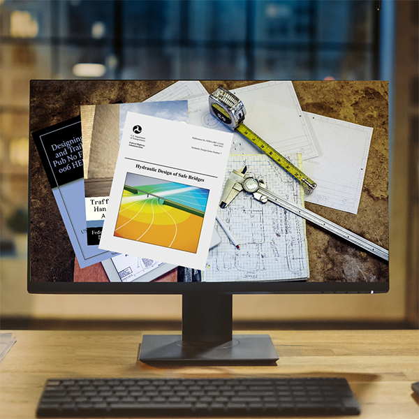 computer monitor displaying tools and reference materials