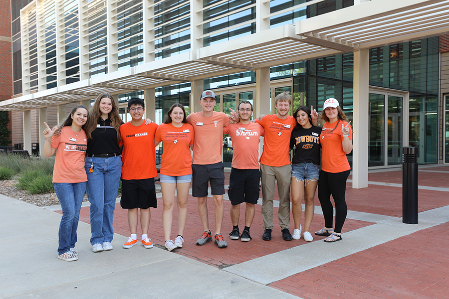 Students standing outside of ENDEAVOR