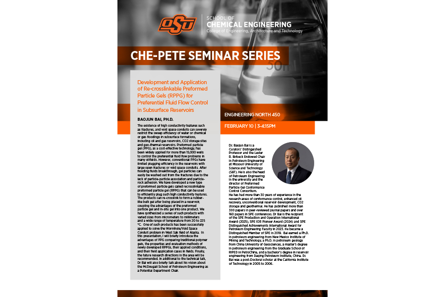 seminar series flyer for Baojun Bai