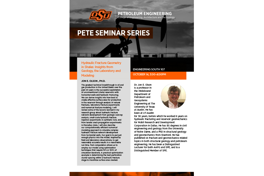 seminar series flyer for Jon Olson