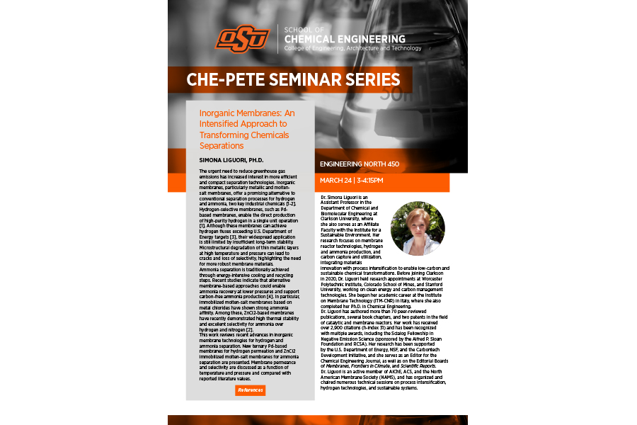 seminar series flyer for Simona Liguori