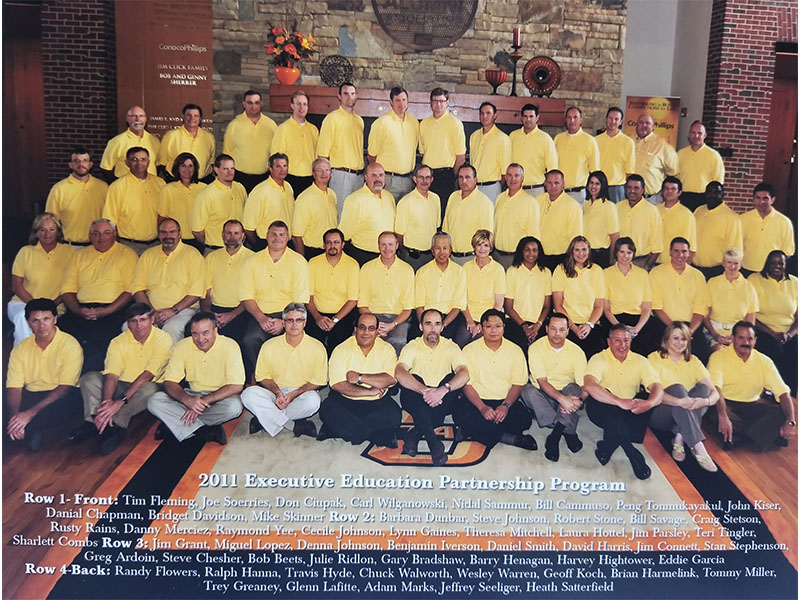 Large group photo of the executive education program