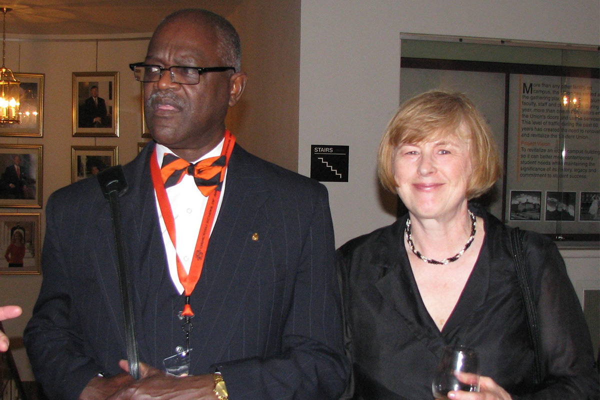 Mr. and Mrs. Wilson at the 100th anniversary of the OSU School of Architecture