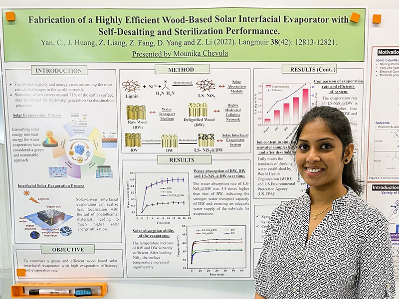 Mounika Chevula poster presentation award
