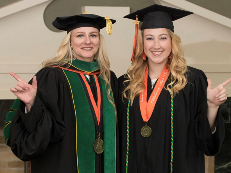 Sidney Shellhammer with President Shrum Sidney Shellhammer with President Shrum