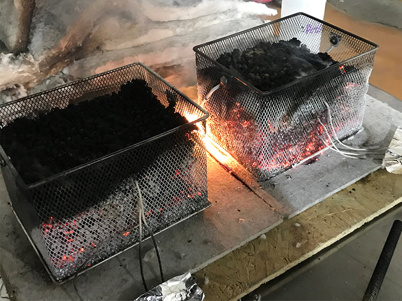 Cotton seed fire Cotton seed fire