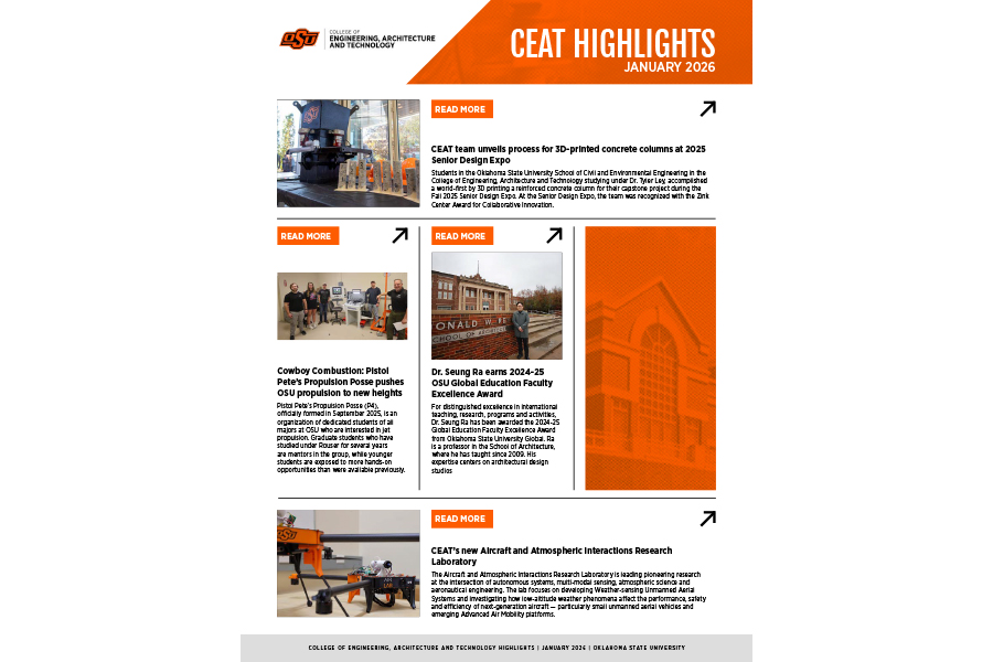 ceat highlights flyer for January featuring many articles. 