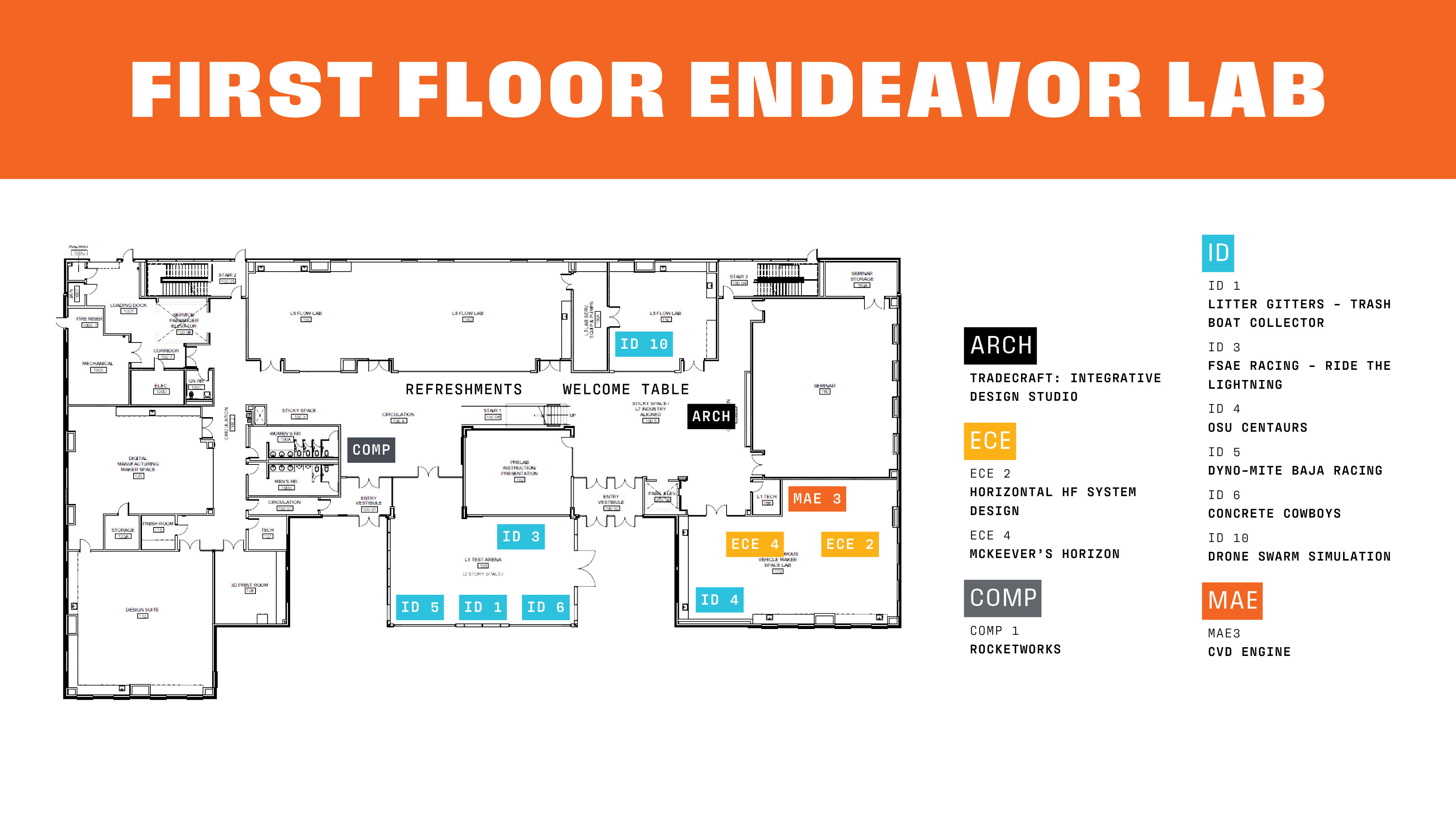 endeavor first floor layout
