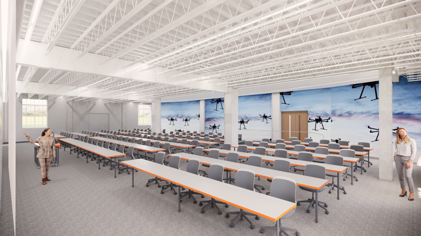 First floor classroom of Engineering South 