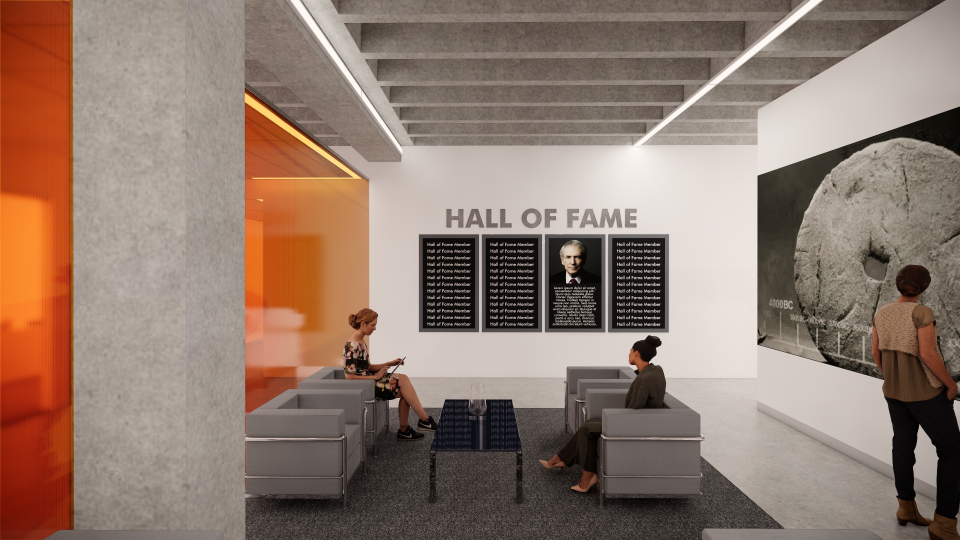 The Hall of Fame for donors and distinuished Alumni for MAE