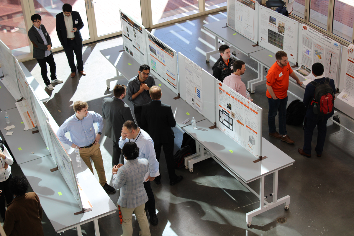 Graduate Students discussing various topics of research 