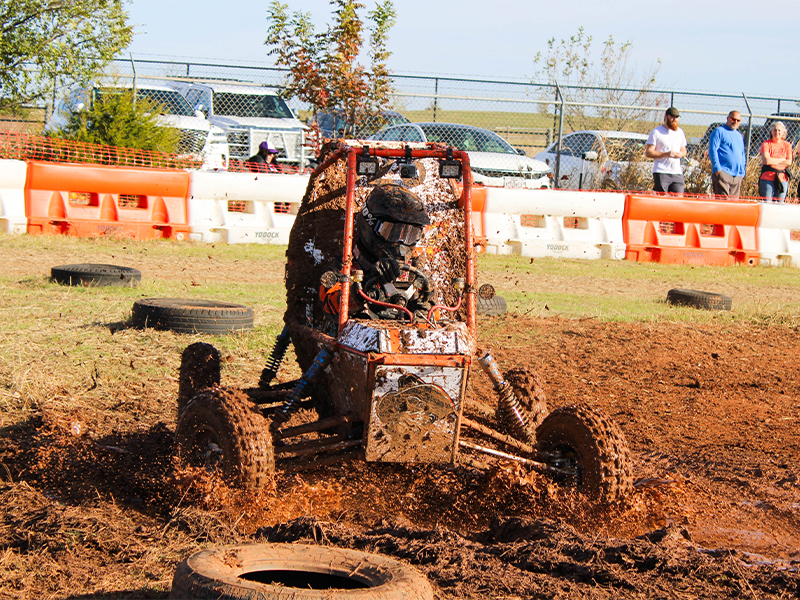 Baja car 125 in the mud