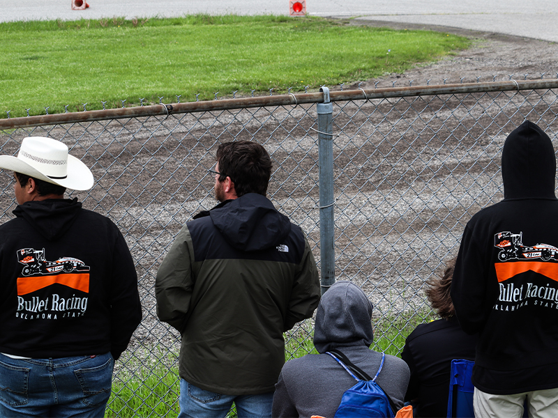 Team watching 2025 Endurance race in the stands